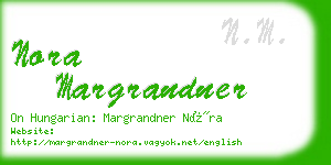 nora margrandner business card